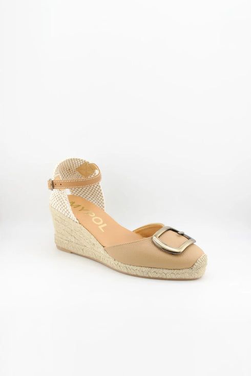 Maypol Espadrille Wedge Sandal with Buckle
